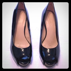 Nine West Black Patent Leather Pumps, Size 6